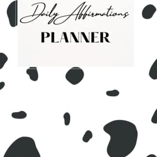 Daily Affirmation Planner - Dalmatian Print (Daily Affirmation Planners)