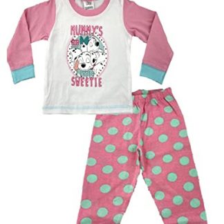 Disney 101 Dalmatians Baby Girl's 2 Piece Pyjama Set 12-18 Months Pink/White
