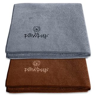 PAWPUP Dog Towel Super Absorbent 100x60cm Set of 2 Microfibre Pet Towel for Dogs Cats and other Pets